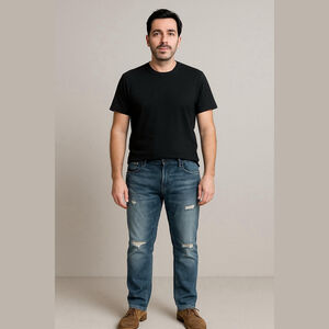 TK Axel Men's Blue Denim Slim Bootcut Jeans Size 38x32